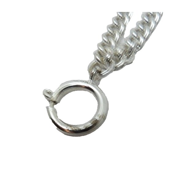 Breast Cancer Silver Tone 8" Chain Bracelet Symbol Memory Honor Survivor Fashion - Picture 4 of 7